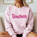 Teacher Chenille Patch Sweatshirt