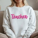 Teacher Chenille Patch Sweatshirt