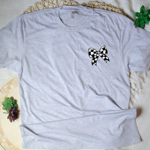 Checkered Bow T-Shirt