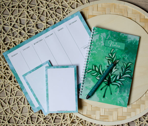 Stationery Set - Green