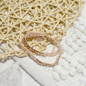 Rose Gold & Pink Wrap Bracelet