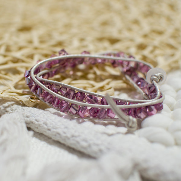 Lavender Wrap Bracelet