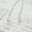 Ocean & White Marble Wrap Bracelet