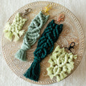 Macrame Keychain - Greens