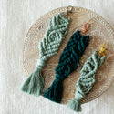 Macrame Keychain - Greens