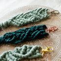 Macrame Keychain - Greens