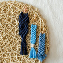 Macrame Keychain - Blues