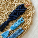 Macrame Keychain - Blues