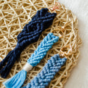 Macrame Keychain - Blues