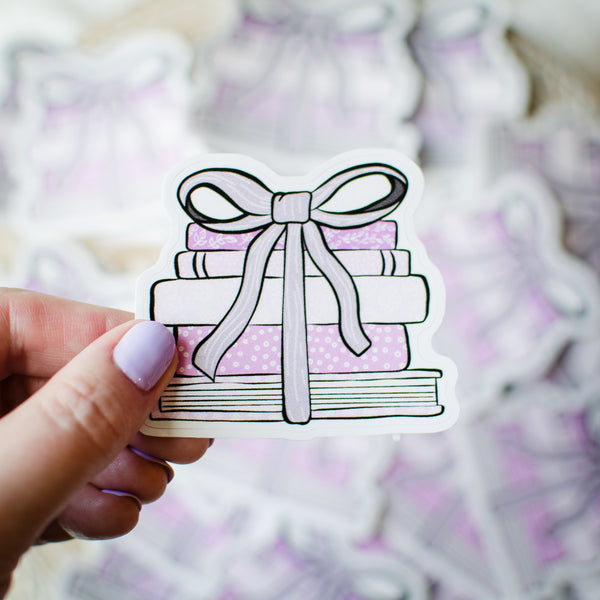 Book Stack Sticker