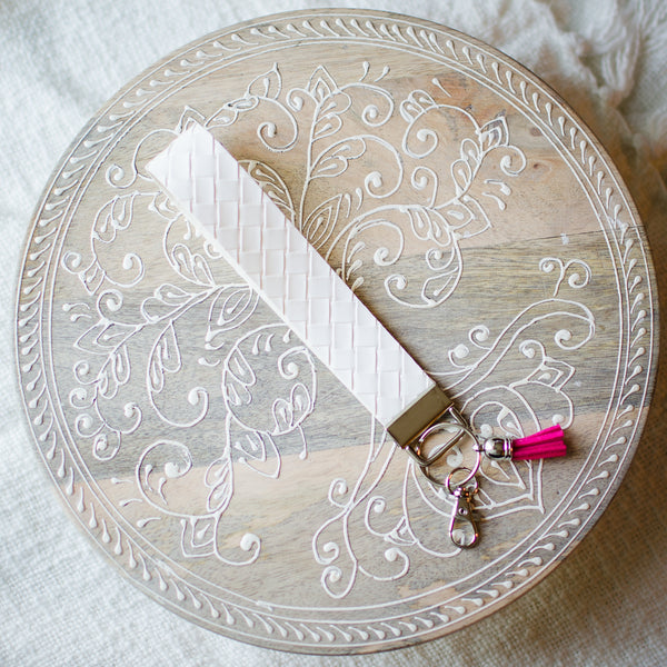 Wristlet - Woven White