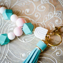 Beaded Wristlet - White Arches