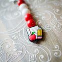 Beaded Keychain -Notebook paper