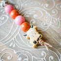 Beaded Keychain -Highland Tan