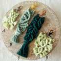 Macrame Keychain - Greens