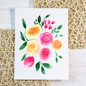 Yellow & Pink Floral - Art Print