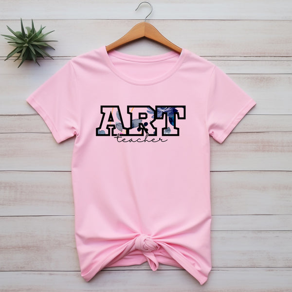 Custom with script - Pink & Blue Floral