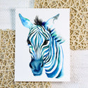Blue Zebra - Original Watercolor