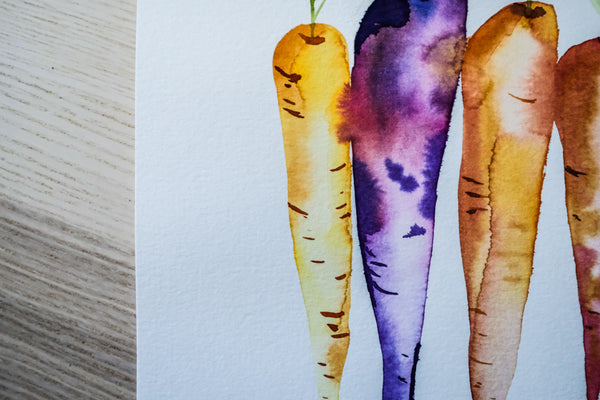 Carrots - Original Watercolor