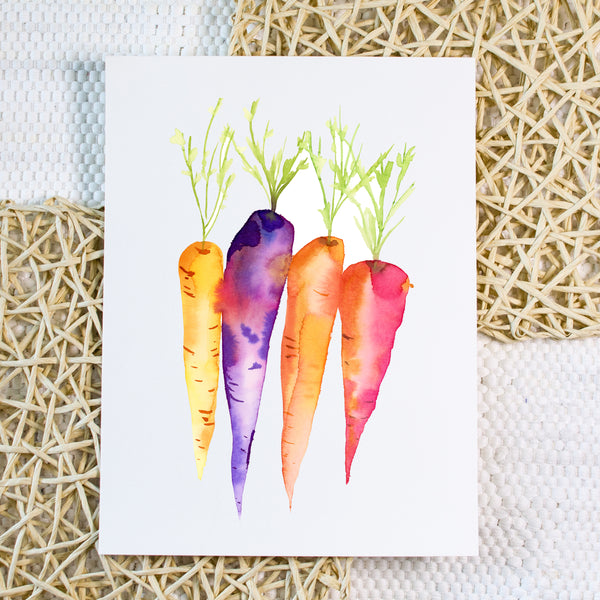 Carrots - Original Watercolor