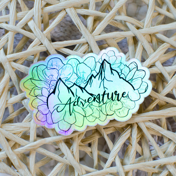 Adventure Sticker - Holographic