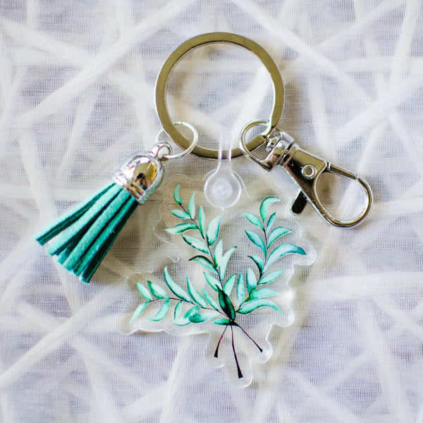 Leaf Trio 3 Keychain