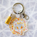 Fall Circle Keychain