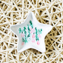 Hanging Flowers Ceramic Jewelry Dish