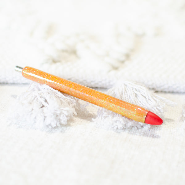 Yellow & Orange Glitter Pen
