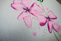 Splatter Pink Flower - Original Watercolor