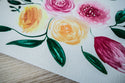 Yellow & Pink Floral - Original Watercolor
